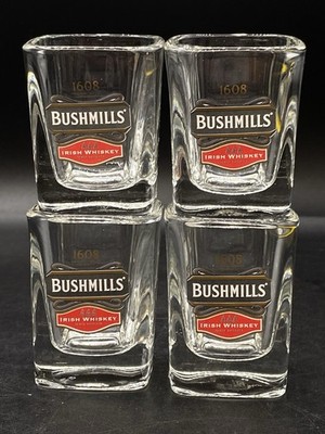 BUSHMILLS 1608 Shot Glasses Square Triple Distilled slot 4