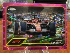 2024 Topps Chrome F1 Charles Leclerc /75 Fuscia Ray wave