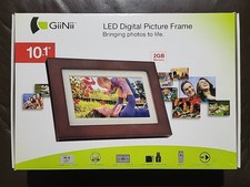 Gii Nii 10.1 inch LED Digital Picture Frame Touch 2GB Storage Smart Photo Frame