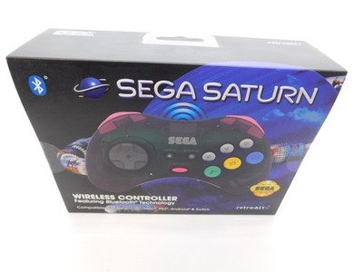 SEGA SATURN RETRO-BIT WIRELESS CONTROLLER (SLATE GRAY) EU/UK VER NEW/SEALED RARE