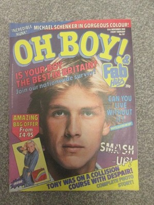 OH BOY MAGAZINE - NO 197 - 15TH NOVEMBER 1980 - MICHAEL SCHENKER PULL OUT POSTER