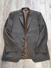 42R Men's Haggar 1926 Originals Blazer Tartan Brown Mint Condition Sport Coat