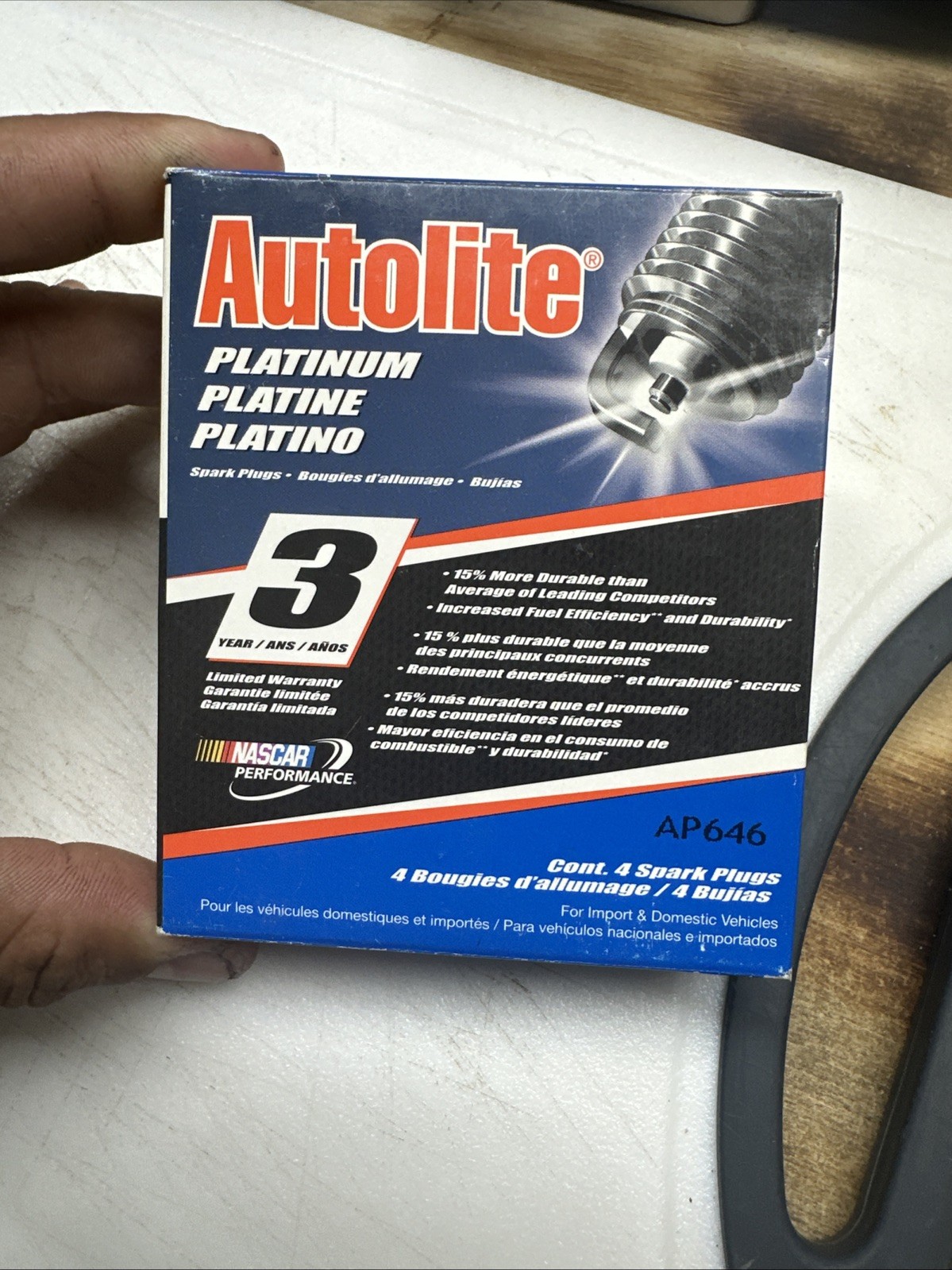 New 4 Pack Genuine Autolite Spark Plug Platinum AP646
