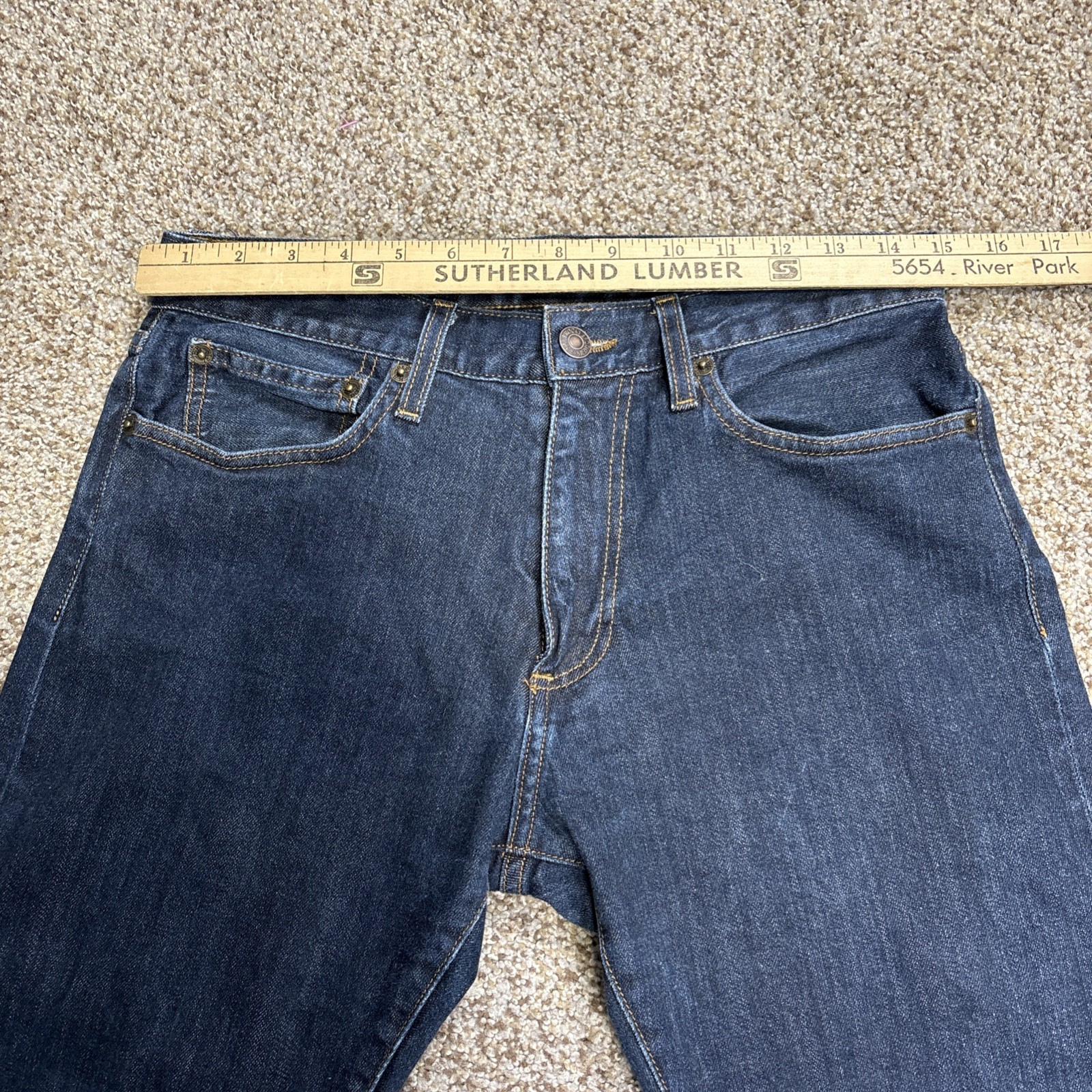 Brooks Brothers Mens 1818 Denim Classic Straight Slim Jeans 32/33 Fits 30 X 30 - View 7