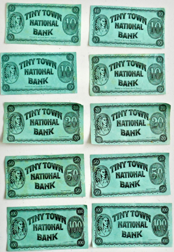 Seldom Seen Antique 1920s TINY TOWN BANK Game / Playset by SPEAR’S GAMES / TOYS - Picture 10 of 23