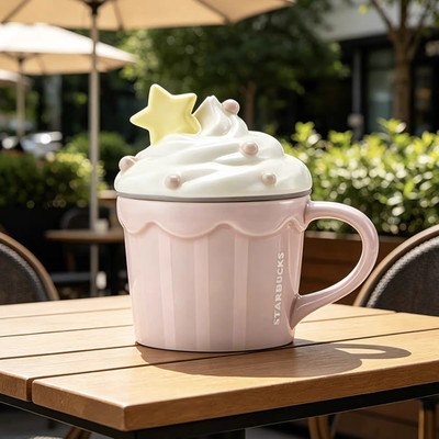NEW Starbucks 2026 Summer Dessert Party Series Pink Ceramic Mug/Tumbler Cold Cup