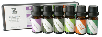 Aromatherapy Top 6 Essential Oils 100% Pure - Basic Sampler Gift Set & Premium K