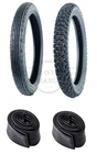 Front & Rear Tyre Set Tubes DOT Mark Honda CB200 1976-1979