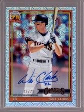 WILL CLARK 2026 Topps Series 1 1991 Silver Pack Chrome Autograph Auto #12/75