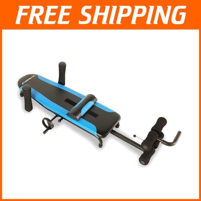 Blue/Black Inversion Traction Table - Gentle Stretch for Back Comfort, 350 lbs