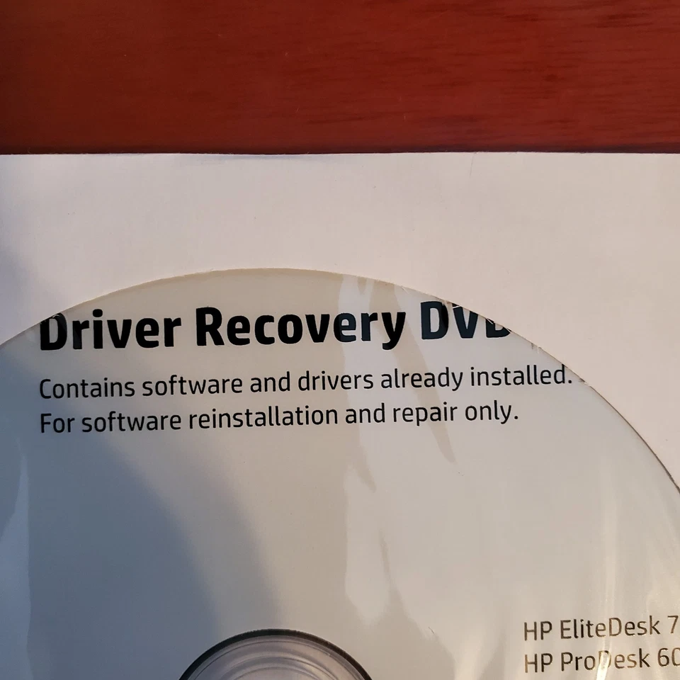 Genuine HP Driver Recovery DVD EliteDesk 700/800 G1 ProDesk 600 G1  Win7 Clean - Image 2 of 4