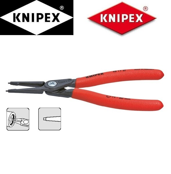 Knipex 4811 J2 PräZisionssicherungsringzange FüR Innenringe In Bohrungen 19-60Mm-image