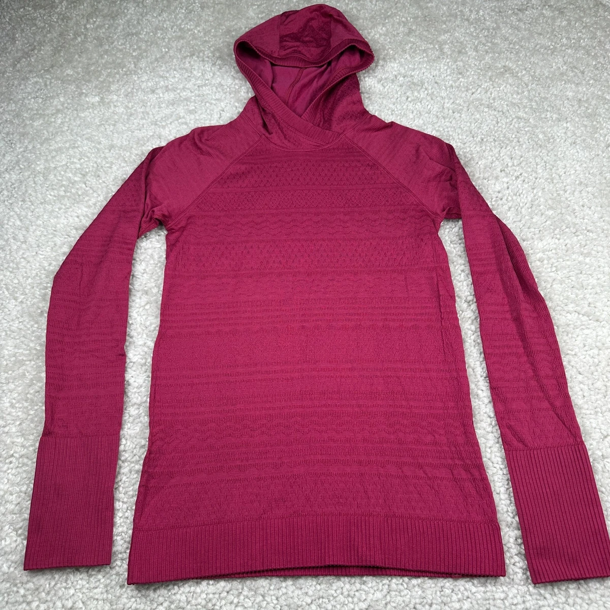 Lululemon Restless Hoodie Lightweight Pullover Pink Womens 6