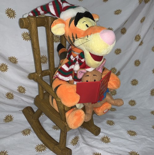 2009 Animated Christmas Winnie the Pooh Tigger And Roo Rocking Chair ...