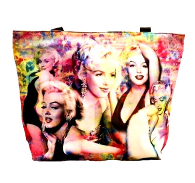 Marilyn Monroe Tote Bag 17.8'' X 13.8'' Zipper Top Full Wrap New w/Tags Gift Idea