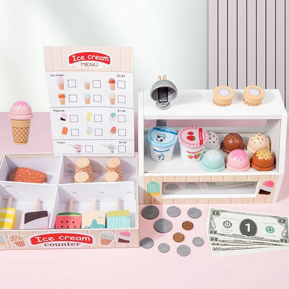 Ice cream counter sales toy