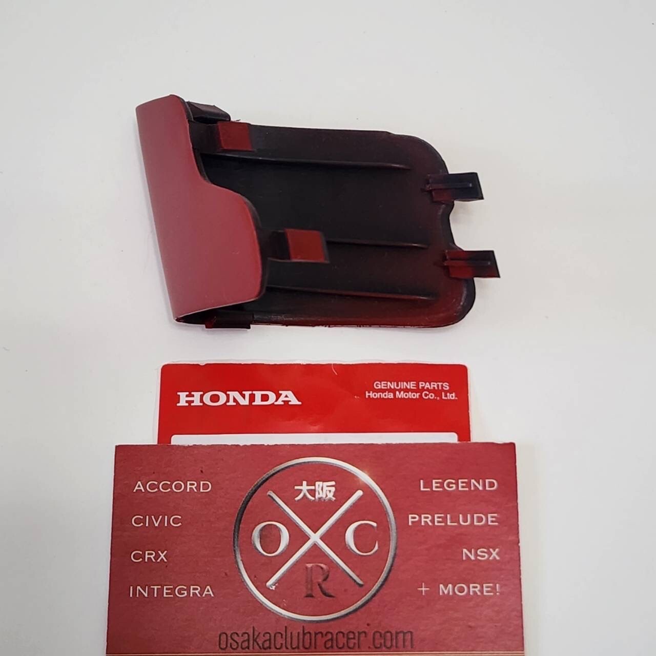 Genuine OEM 91-01 Acura NSX Front Bumper Tow Hook Cover Cap Formula Red Honda OE