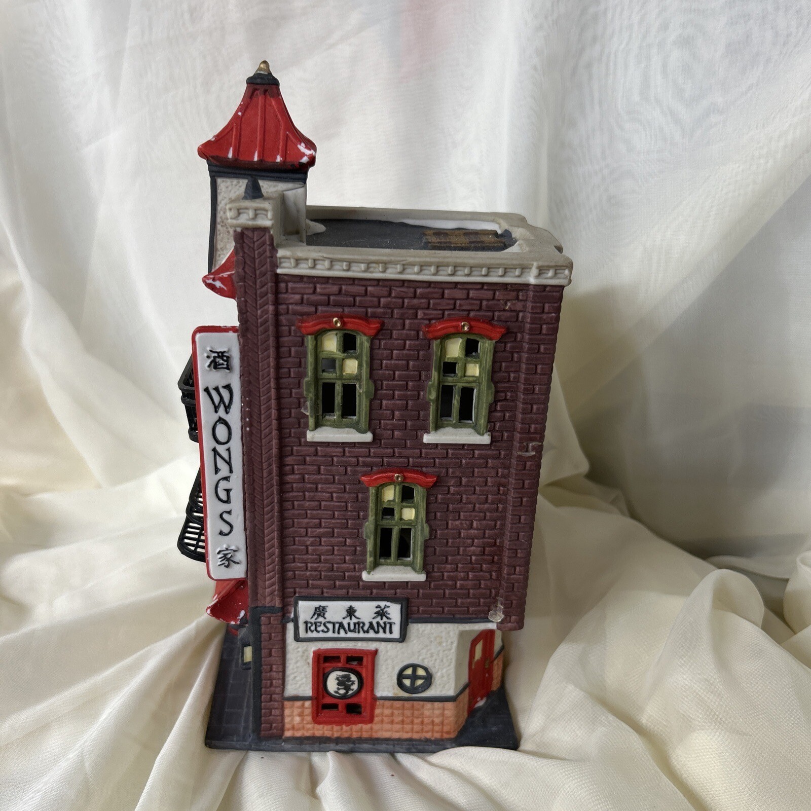 Dept 56 Heritage Village Christmas 1990 Wong's In Chinatown (Damaged See Photos) eBay