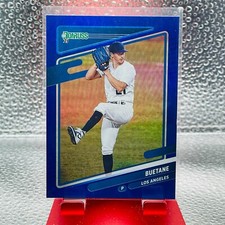 2021 Panini Donruss #101 Walker Buehler Nickname Variation Blue Holo Foil