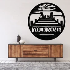 Personalized Dock Name sign, Wood plaque sign,wood Crafts, wall decor