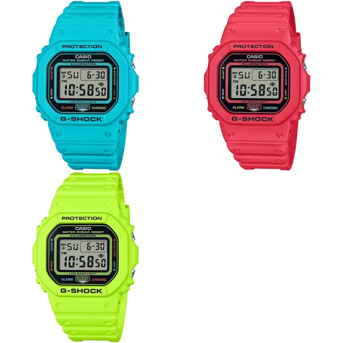 Casio G-Shock ENERGY PACK DW-5600EP Men's Watch Red Blue
