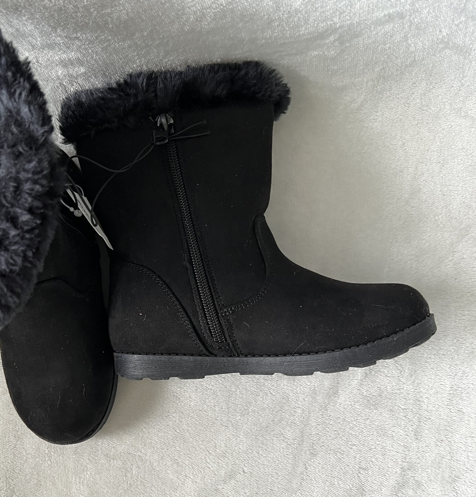 Cat & Jack Winter Boots Toddler Girls Size 12 Karley Faux Fur Black eBay