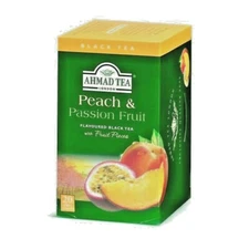 Peach & Passion Fruit, Foiled Tea Bags 20 CT 1 case ( 6 x 20 =120 CT ) NEW