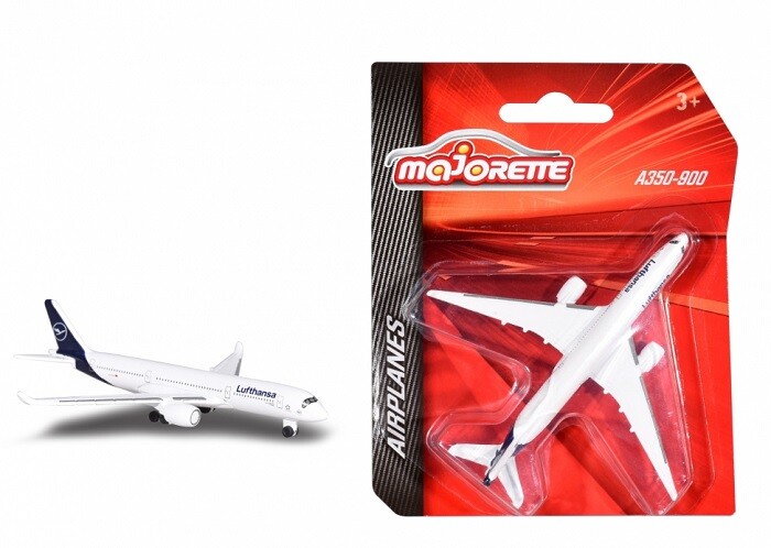 Majorette 212057980Q02 - Airplanes - Airbus A350-900 Lufthansa (11cm) - New
