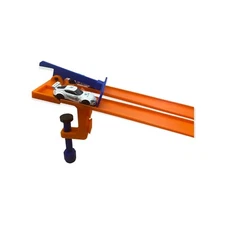 2 Lane Clamp W Start Gate Compatible with   Cars and Track) Blue/Orange