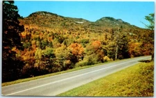 Autumn scene showing Blue Ridge Parkway & Grandfather Mountain - North Carolina