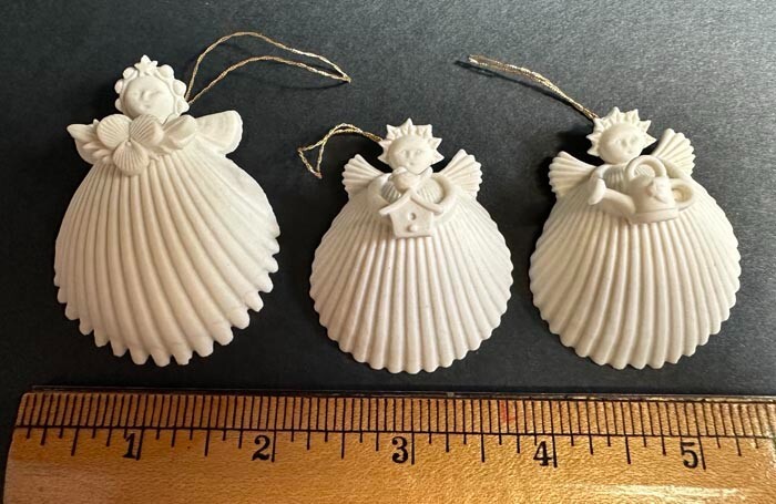 Margaret Furlong Three Angel Ornaments