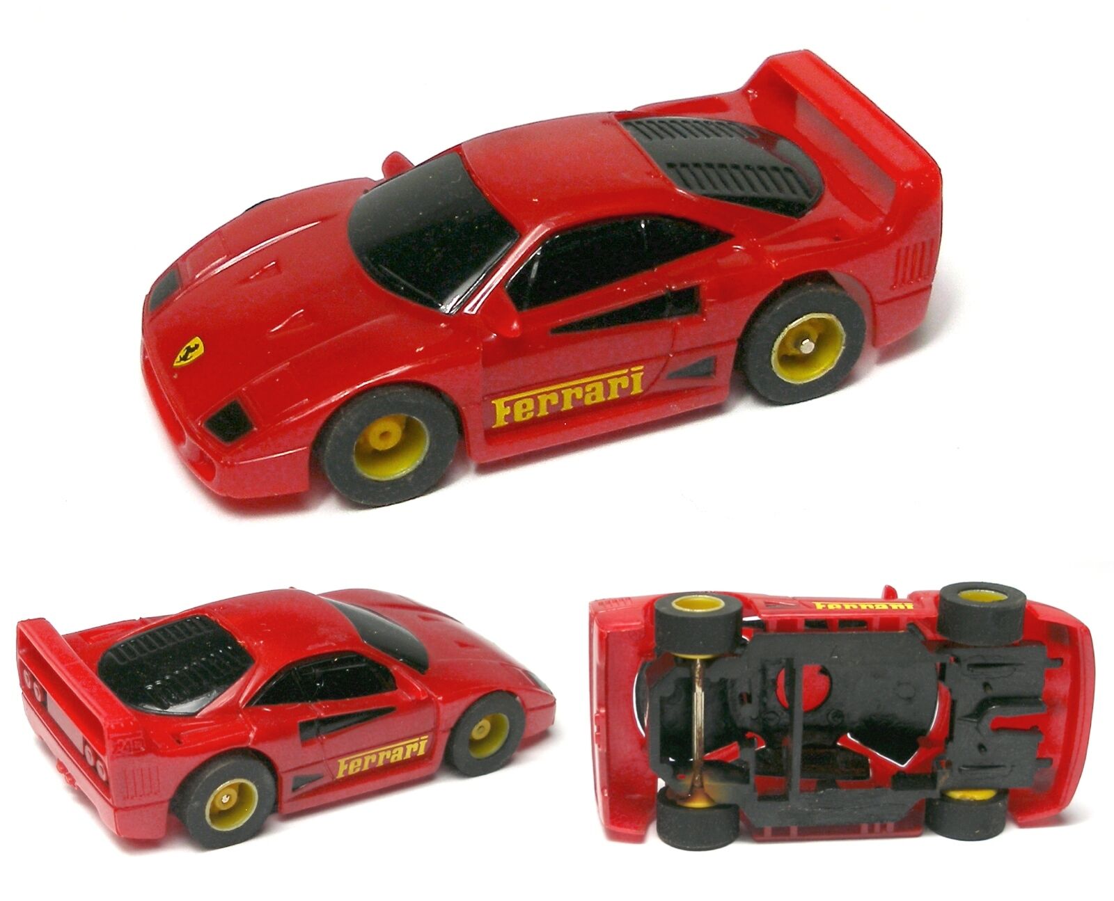 1991 TYCO Ferrari F-40 HO Slot Car Red BODY & VERY Detailed with