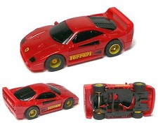1991 TYCO Ferrari F-40 HO Slot Car Red BODY  VERY Detailed with PUSH CHASSIS A 