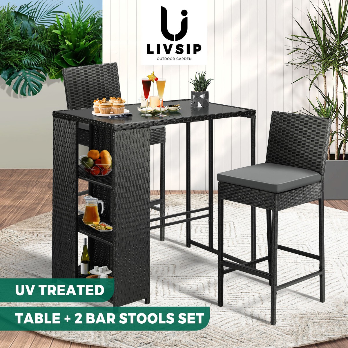 Outdoor Dining Table Outdoor Bar Table Outdoor Wicker Stools