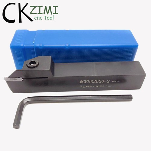 10Pcs 2mm Carbide Insert & MGEHR2020-2 Parting Off Turning Holder Lathe Tool - Picture 2 of 3