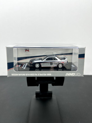 Inno64 Models GTR Series Nissan Skyline GT-R R32 Gr.A Test Car 1989 Silver