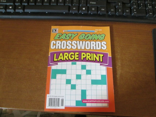 EASY GOING CROSSWORDS LARGE PRINT JUNE 2020 PUZZLE BOOK BRAND NEW B6 EBay