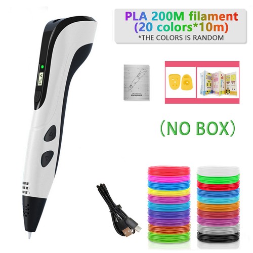 Set penna per stampa 3D per bambini penna stampante 3D con filamento 200M PLA/ABS regalo bambini - Foto 24 di 27