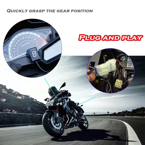 Motorcycle Gear Indicator Red LED For Honda CBR600RR CB400F CBR600F CBR1000RR - Picture 6 of 8