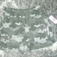 Girls justice Midi sweat shorts size 12/14 new camo graphics logo