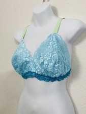 Women's No Boundaries Floral Lace Bralette Wireless, No Pad, Size XXL