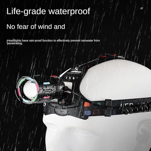990000LM LED Headlamp Rechargeable Headlight Zoomable Head Torch Lamp Flashlight - Picture 6 of 10