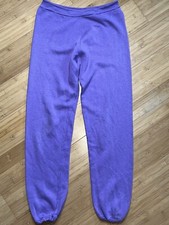 Vintage Men  s Small Diamond Gusset Cotton Blend Heather Lavender 70  s Sweatpants