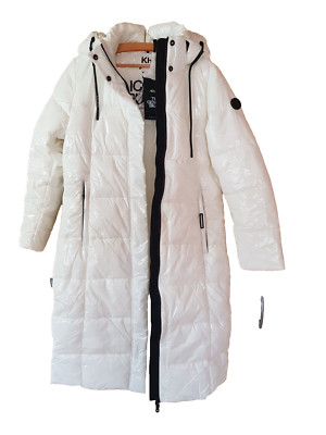 Khujo Damen Winter Mantel mit Kapuze Farbe offwhite Größe XL NEU