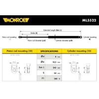 Monroe Gasfeder DäMpfer Motorhaube Passend FüR BMW 5Er E34 ML5522