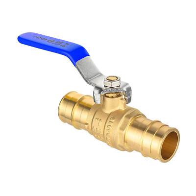 EFIELD1''Pex Expansion×1''Pex A Ball Valve Blue Handle Brass No Lead Free Shipping