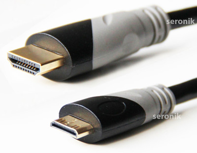 2m mini HDMI Kabel 1.4a 3D Ethernet FULL HD miniHDMI für Camcorder Tablet Kamera