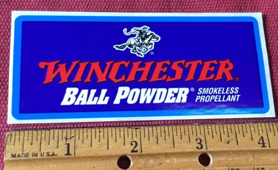 Wichester Ball Powder Smokeless Propellant Decal Sticker