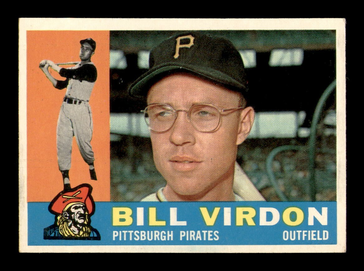 1960 Topps #496 Bill Virdon NM Vintage Baseball Card OBGcards