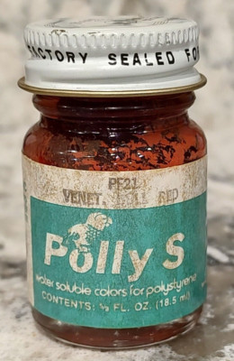 FLOQUIL POLLY S - MODEL HOBBY PAINT 4 POLYSTYRENE 5/8 oz PF21 VENETIAN DULL RED